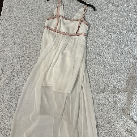 BCBG generation women’s off white tank sundress size 4 - Picture 2 of 5